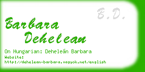 barbara dehelean business card